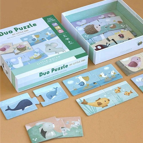 Puzzle Duo Flores y mariposas Little Dutch